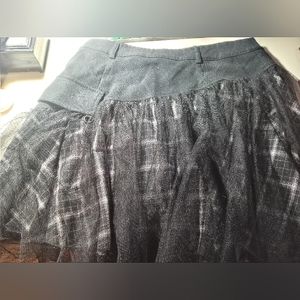 Punk Rave - Tulle tartan mini skirt